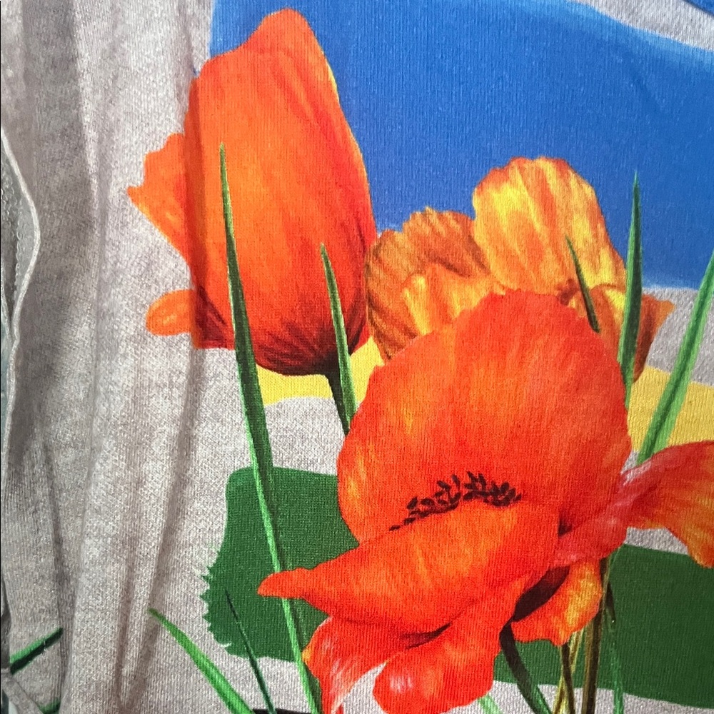 Vintage Desigual Floral Striped Women's Top. Medium - Picture 3 of 10